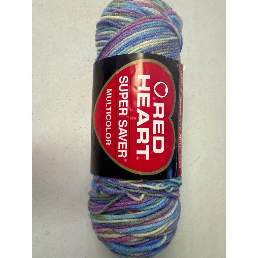 Red Heart Super Saver Multicolor Yarn 0310 Monet Worsted Medium 4 6oz 170g